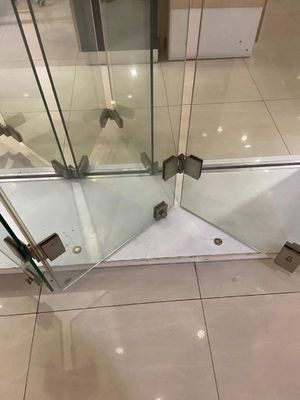 フレームのないガラス折りたたみの扉のスライドガラスハードウェアフィッティング