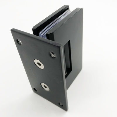 304 ステンレス スチール マット 黒 90 度 シャワー ドア ハンジング 方形 スタイルのために