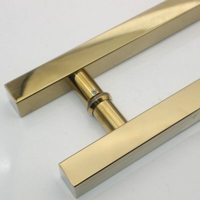 ステンレス スチール シャワー ガラス ドア ハンドル で 浴室 に 金 の 触り を 添え
