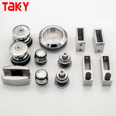 ステンレス鋼 フレームレスシャワーフィッティング ガラス スライドドアキット 12MM ガラス厚さ