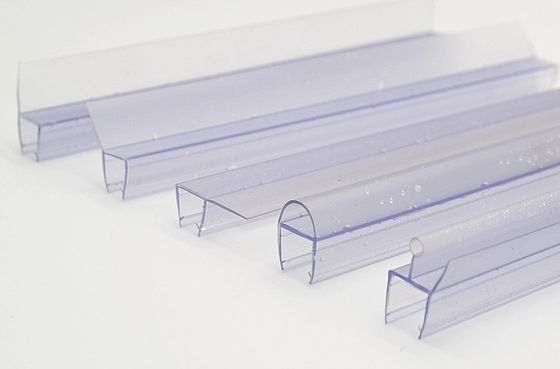 6-12MM 透明 PVC シャワールーム 密封 防水 浴室 密封 グラス ドアの ストライプ