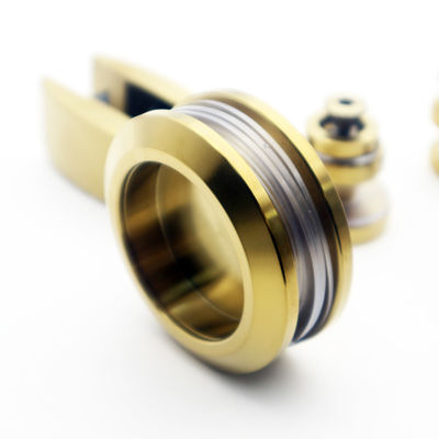 高耐性アメリカンスタイル サテンゴールド 70MM ホイール 外部 自動 スライディングドア