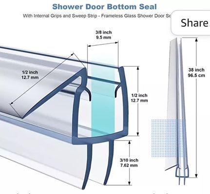 ロング リフト 機能 PVC プラスチック シャワー ドア 下部 シール ストライプ 現代の浴室