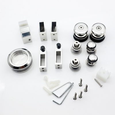 8-12mm フレームレスガラスドア スライディングミラー ホテルの浴室とクローゼットのための倉庫ドアキット