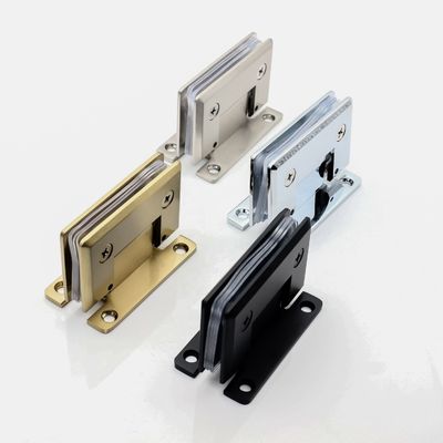 フレームレスガラスドアヒンジ PSS/SSS/MB シャワールームドアのための90度固形銅の仕上げ