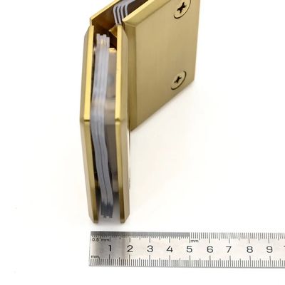 安全 ドア 閉じる 8-12MM ガラス ブラシ 金 シャワー フレームレス ガラス ドア ピボット ヒンジ
