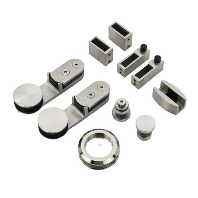 グラスフレームレス スライディングシャワードア ハードウェア ミニマリストデザイン 厚さ10mm