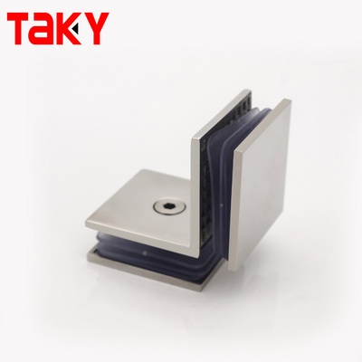 304 ステンレス 鋼 90 度 フレームレス ガラス コーナー クランプ