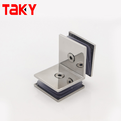 304 ステンレス 鋼 90 度 フレームレス ガラス コーナー クランプ