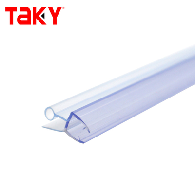 フレームレスPVCシャワードアボトムシールストリップ 10mm 透明