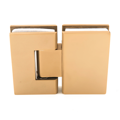 ステンレススチールゴールデンシャワードア180度四角いガラスドアヒンジ