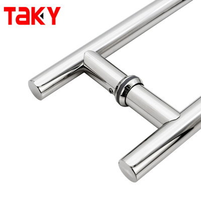 ヘビーデューティーラウンドチューブH形状ダブルプッシュプルグラスドアハンドル