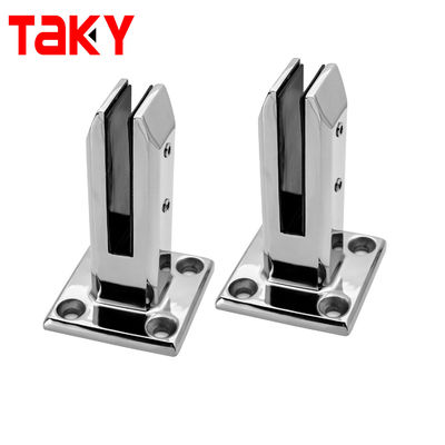 調整可能な8-12MM角型ステンレス鋼ボルトダウンスピゴットガラス手すりクランプ