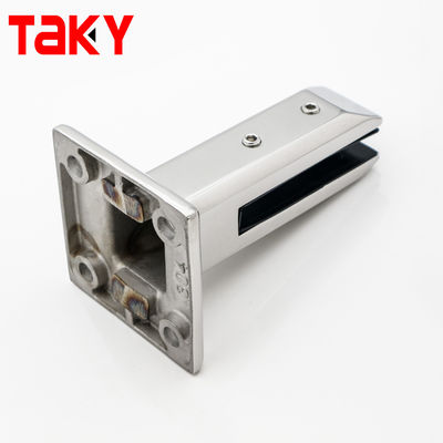 調整可能な8-12MM角型ステンレス鋼ボルトダウンスピゴットガラス手すりクランプ