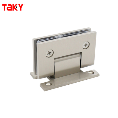 サテン鋼材 90度 Hバックプレート 壁掛け シャワーガラスドア ピボットヒンジ