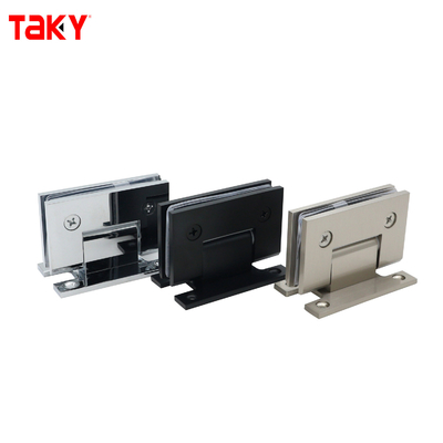 サテン鋼材 90度 Hバックプレート 壁掛け シャワーガラスドア ピボットヒンジ