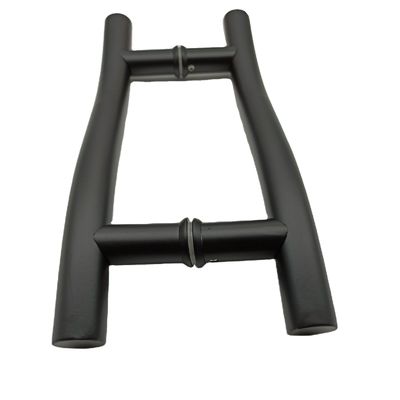 お買い得 ドア ウィンドウ ハンドル 8 インチ 黒ガラス ドア ハンドル クロム仕上げ 304ステンレス オンライン