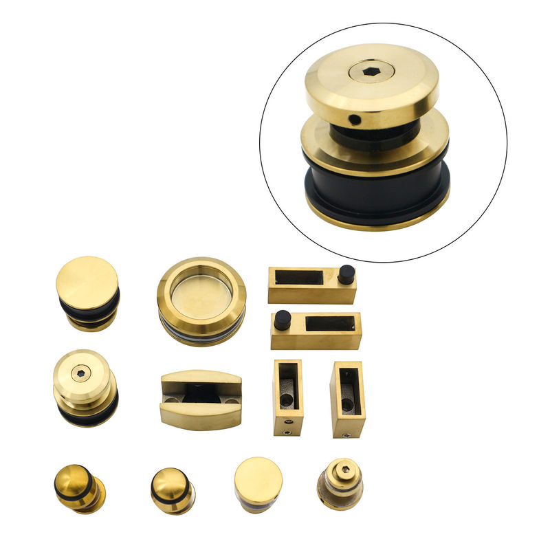 6-12mm ガラスのための四角透明の冷却ガラス フレームレス スライディング 納屋ドアパネルキット