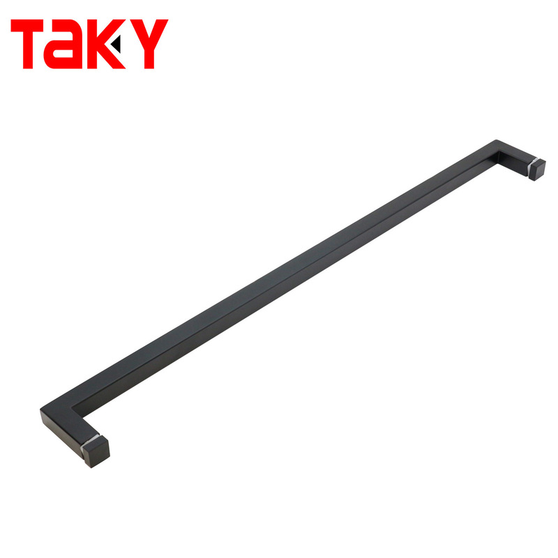 ステンレススチールブラックスクエアバスルーム片面タオルバードアプルハンドル