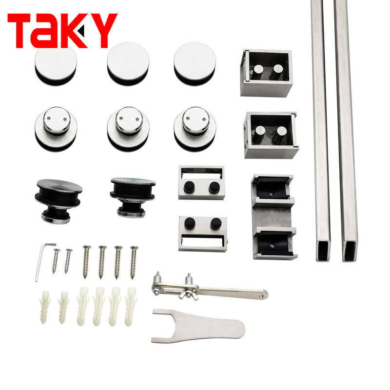 Door Hanging Sliding Door Kit Stainless Steel Shower Glass Sliding Door System