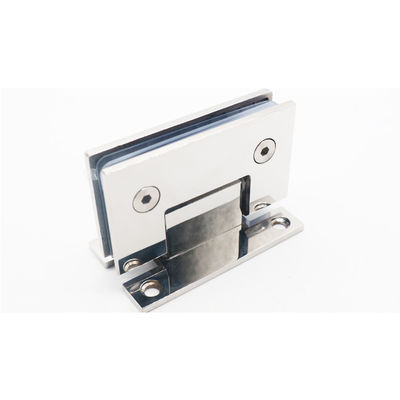 お買い得 304ステンレス鋼 ガラス 壁 ハードウェア シャワー ハンジ 銀 コーティング 壁マウント オンライン