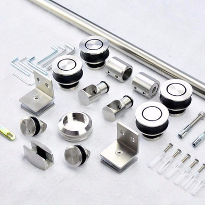 お買い得 8-12mm フレームレスガラスドア スライディングミラー ホテルの浴室とクローゼットのための倉庫ドアキット オンライン