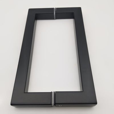 お買い得 ホテルの8インチ 黒マットD型ステンレススチール304 シャワールームのためのガラスドアハンドル オンライン