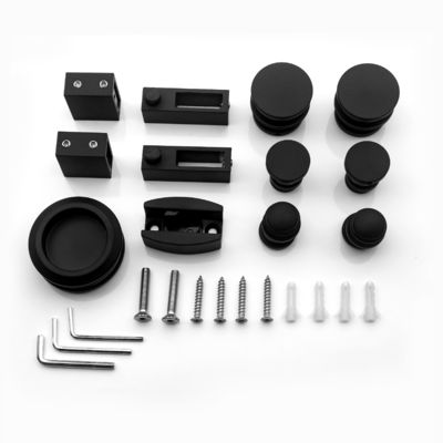 お買い得 フレームレスガラスシャワールームキット ss304 トレイ素材 スライドドアフィッティングセット オンライン