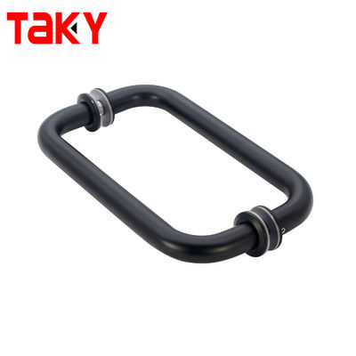 お買い得 マットブラックサテン丸 ステンレス鋼の引き取り柄 シャワーガラスドアハンドル オンライン