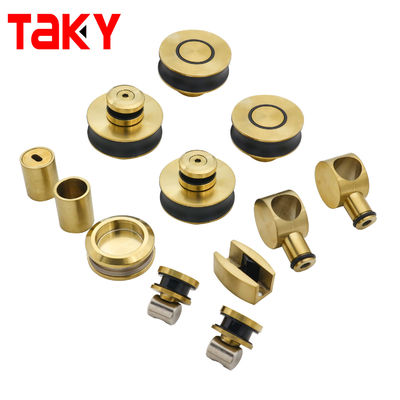 お買い得 高品質のフレームレス亜鉛合金 スライディングガラスドア ハードウェア シャワードア ハードウェアキット オンライン