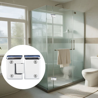 お買い得 8～12mmガラス用180度ステンレス鋼シャワーガラスドアヒンジ オンライン