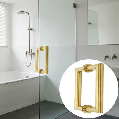 お買い得 メタル丸いチューブ正方形 メインガラスドア ゴールドプルハンドル オンライン