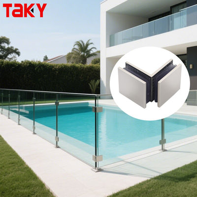 お買い得 ステンレス鋼研磨ガラスドアブラケット 90度ドアスクエア固定クランプ オンライン