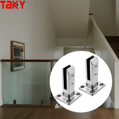 お買い得 調整可能な8-12MM角型ステンレス鋼ボルトダウンスピゴットガラス手すりクランプ オンライン