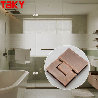 お買い得 180 Degree Stainless Steel Rose Gold Shower Hinge Glass to Glass Hinge オンライン