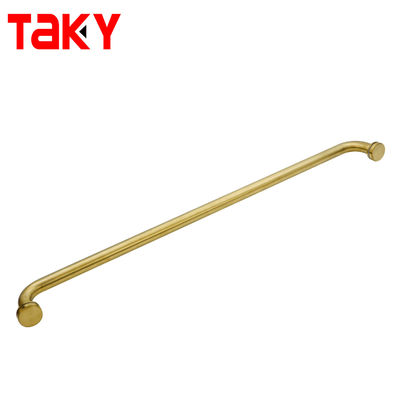 お買い得 新しいスタイルのゴールド タオル バー片面ステンレス鋼シャワー ガラス ドア ハンドル オンライン