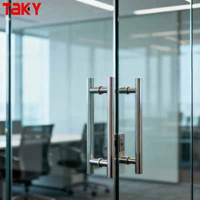 ステンレス鋼のシャワーポリッシュドアハンドルインテリアプルプッシュガラスドアハンドル