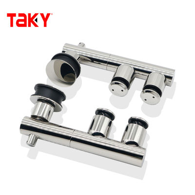 お買い得 フレームレスガラスモバイル吊り下げスライドローラーホイールガラススライドハードウェア継手 オンライン