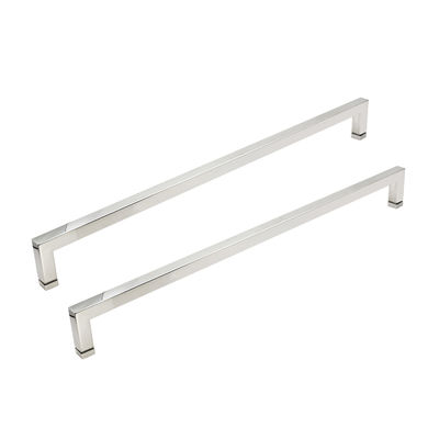 お買い得 ステンレス鋼シルバースクエアシャワードアプルハンドルタオルバースライドガラスドアハンドル オンライン