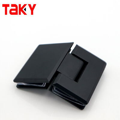 お買い得 フレームレス 135 度ブラックシャワードアハードウェアステンレス鋼ガラスドアヒンジ オンライン