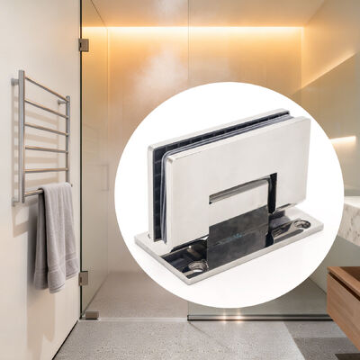 ステンレス鋼 90度 ガラスシャワーヒンジ 8-12mm ガラスドア用 ポリッシュ仕上げ