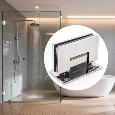 お買い得 シャワー壁掛け 90 度正方形コーナーガラスドアピボットスクリーンガラスドアヒンジ オンライン